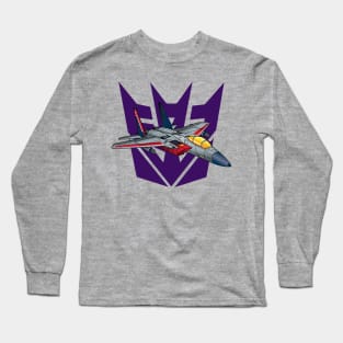 Transformers G1 Starscream Decepticon Logo Symbol Long Sleeve T-Shirt